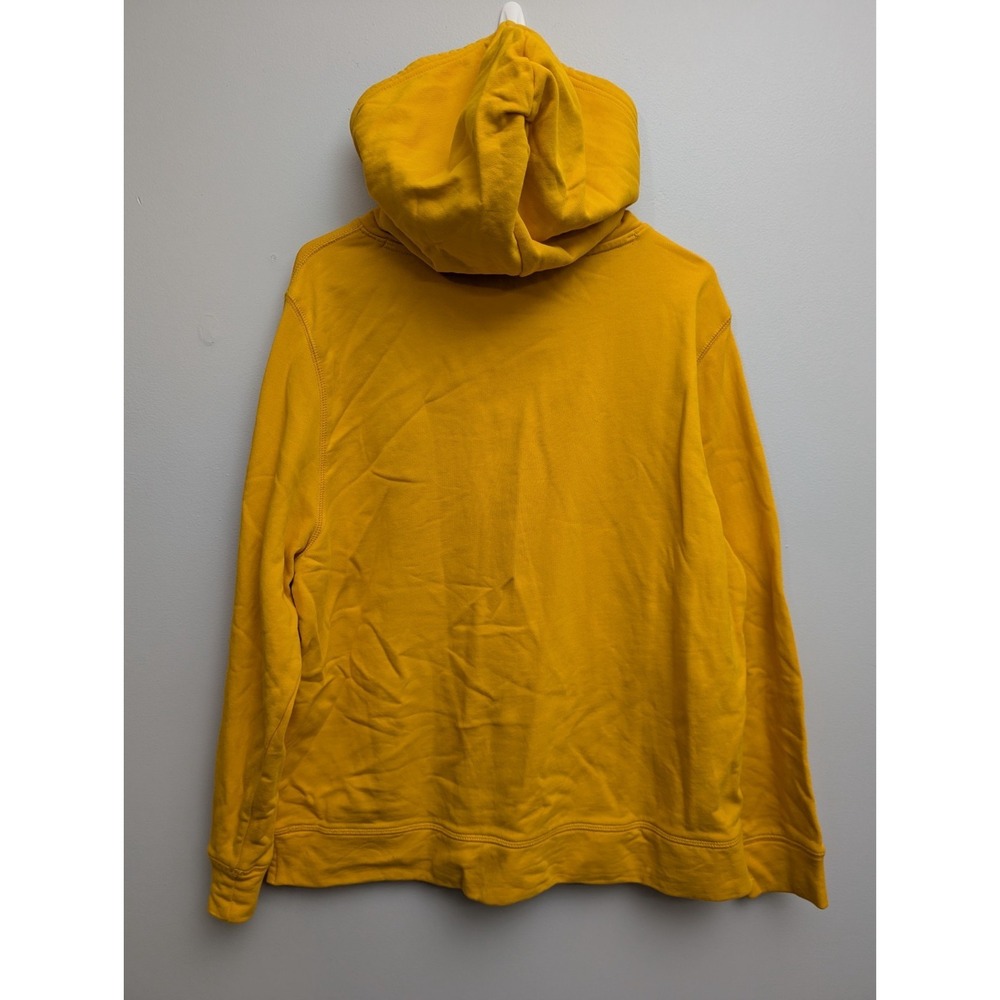 X4 TOMMY HILFIGER Hoodie Fleece Hooded Sweatshirt Yellow Size XL - Picture 3 of 3